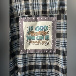 Cozy Comfy Patched Flannel